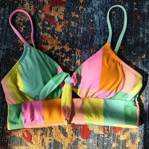The Bikini Lab Sherbet Top Double Strap Back Detail Size Small Great Quality